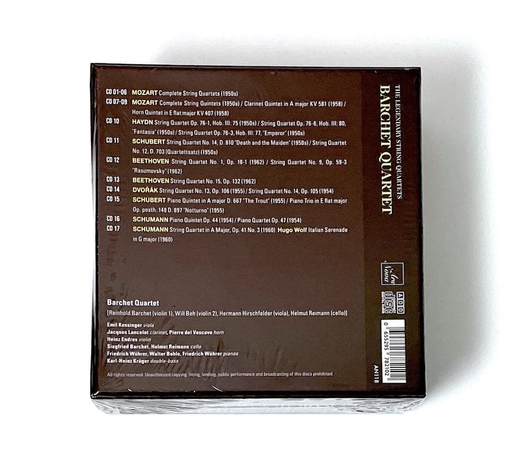 新品未開封 廃盤 CD-BOX バルヒェット四重奏団の芸術〈17枚組〉