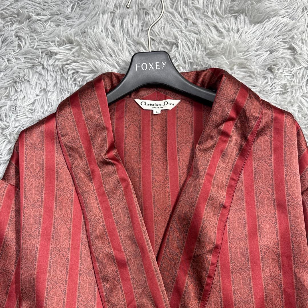 美品✨クリスチャンディオール ペイズリー 羽織り ガウンコート ヴィンテージ L