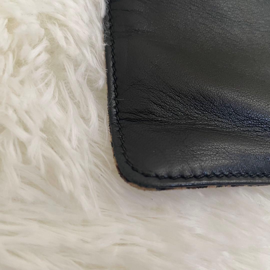 美品 LOEWE ロエベ トートバッグ レオパード柄 バイカラー レザー