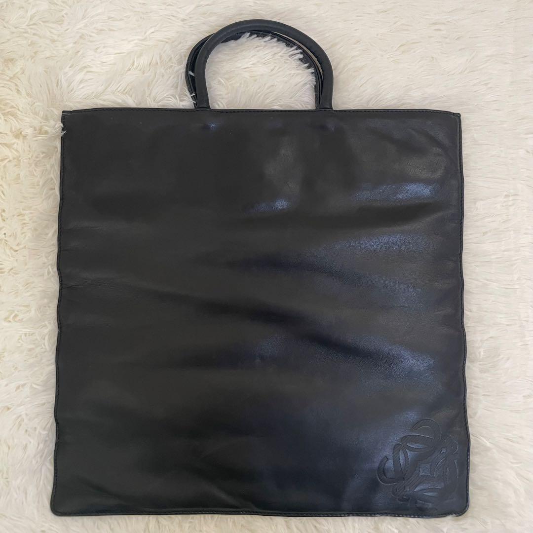 美品 LOEWE ロエベ トートバッグ レオパード柄 バイカラー レザー