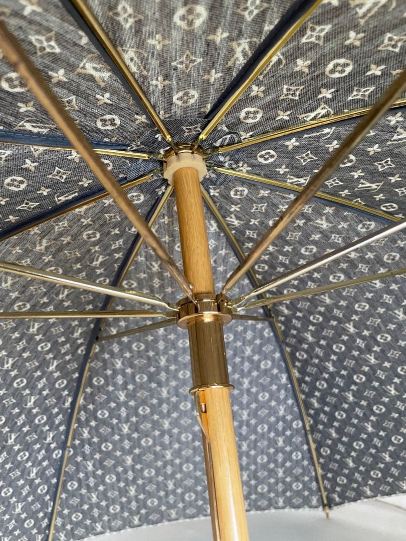 【hope 】LOUIS VUITTON 長傘・日傘兼用ベージュ ブラック