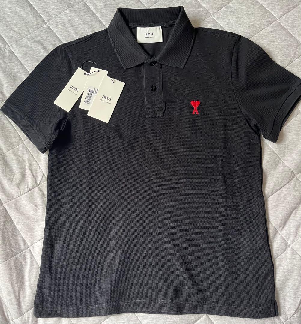 ami paris アミパリス ポロシャツ　ブラック