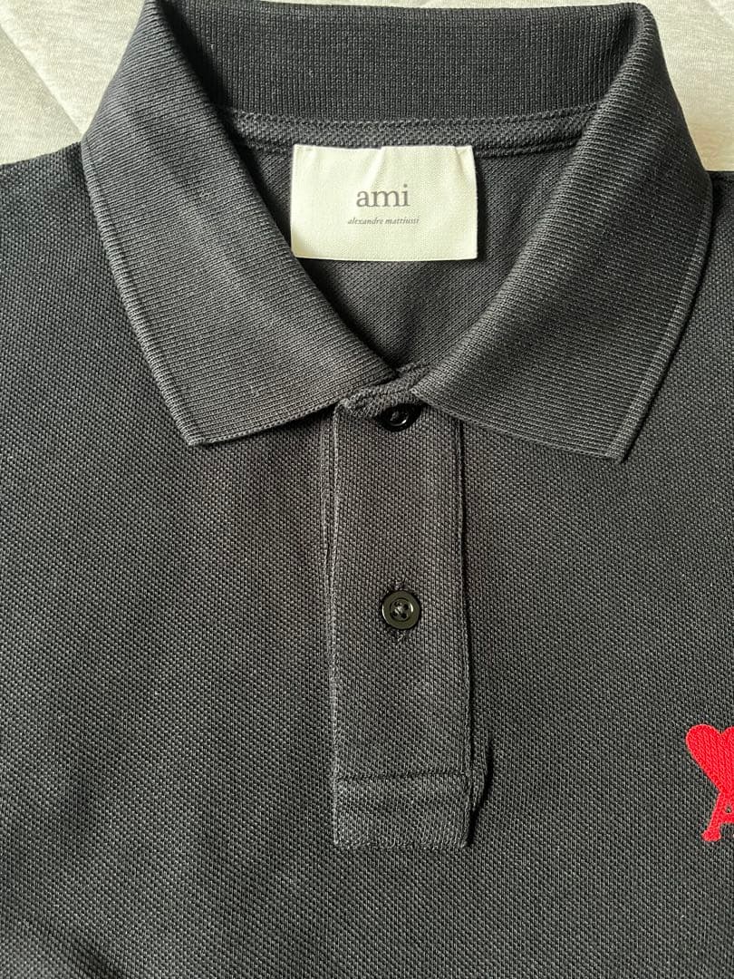 ami paris アミパリス ポロシャツ　ブラック