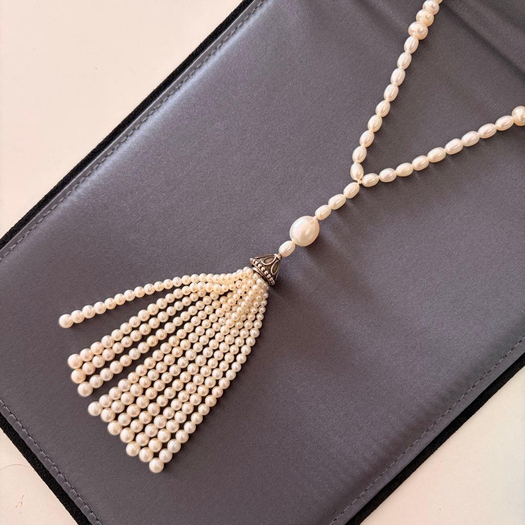 Tiffany & Co. ホワイトパールタッセルネックレス