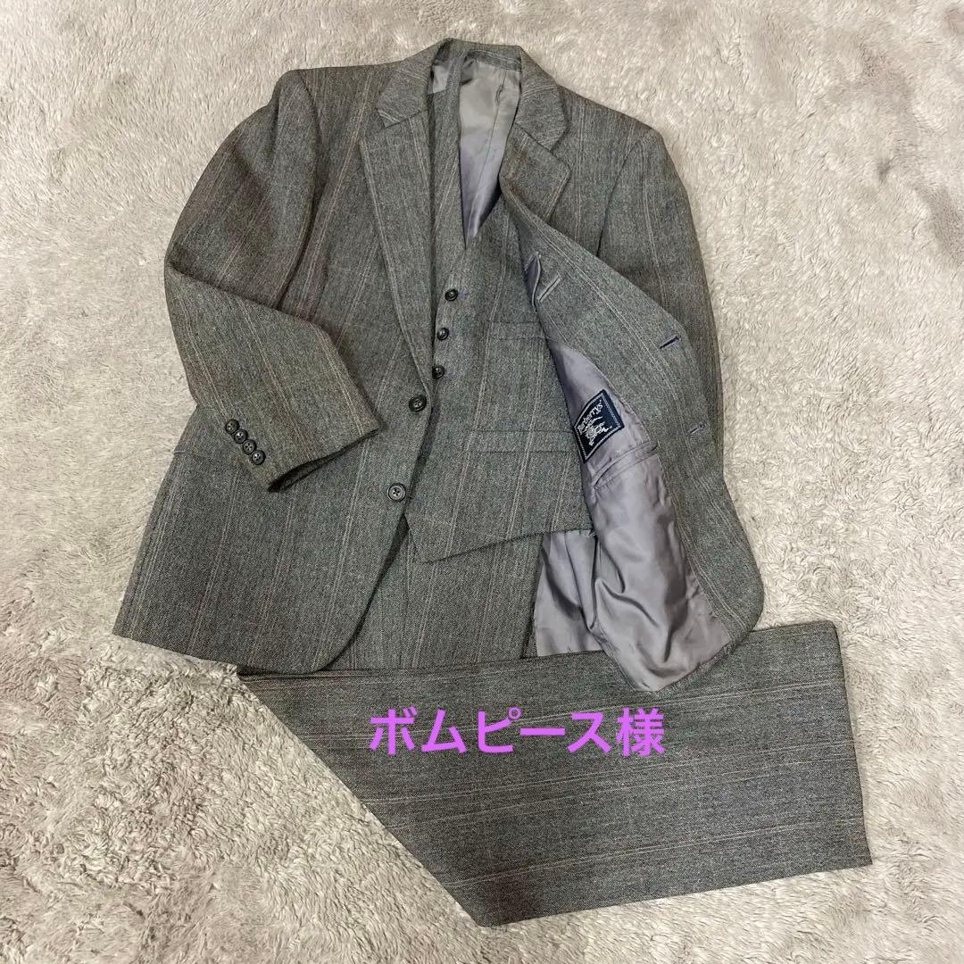 Burberrys' バーバリー　スリーピース　シングルスーツ　チェック