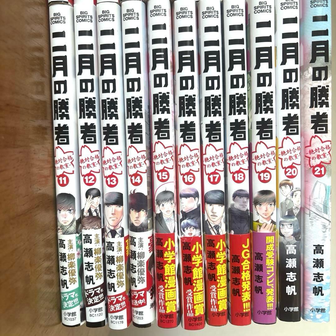 二月の勝者 絶対合格の教室　全21巻　全巻セット　完結　高瀬志帆　コミック