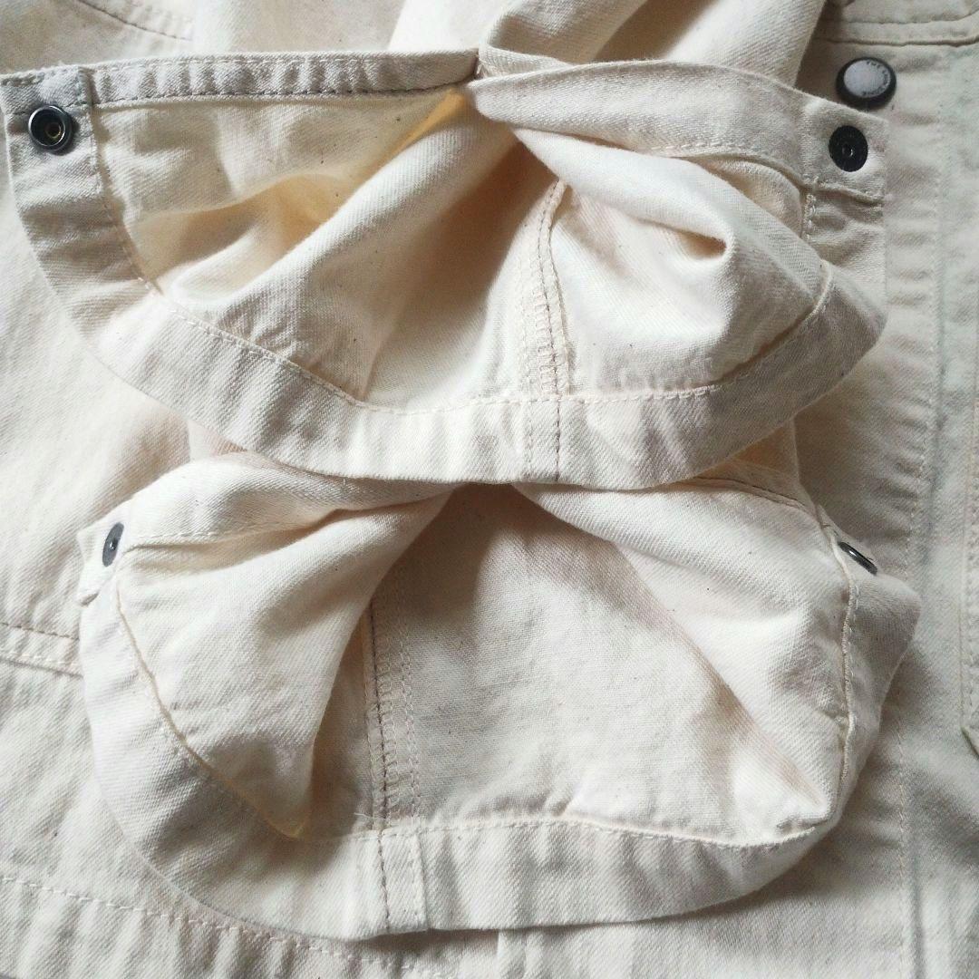 【25AW】未使用級　シンゾーン　ノーカラーカバーオール　ジャケット　34　白系