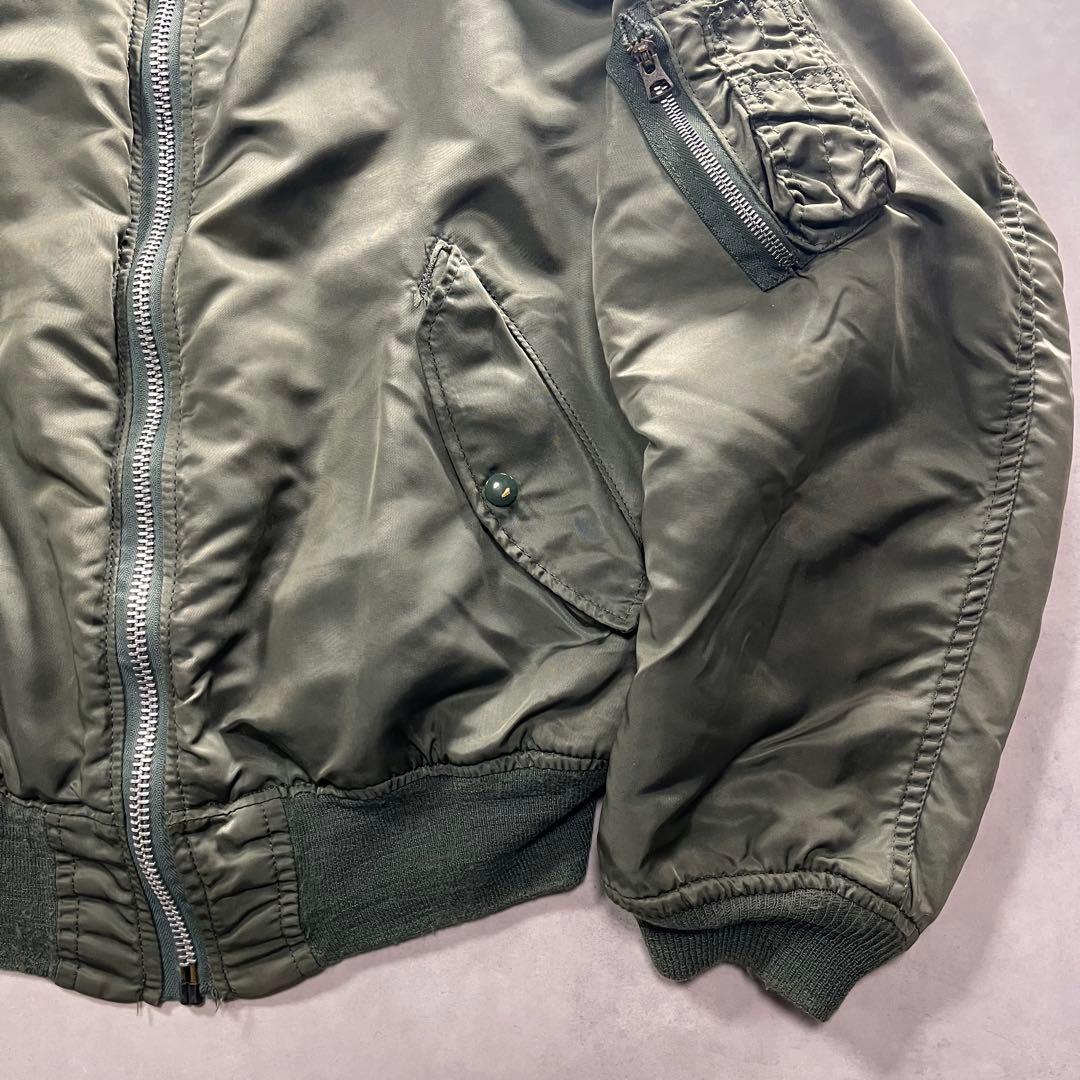 80s アルファインダストリーズ MA-1 usa 白タグ L 90s