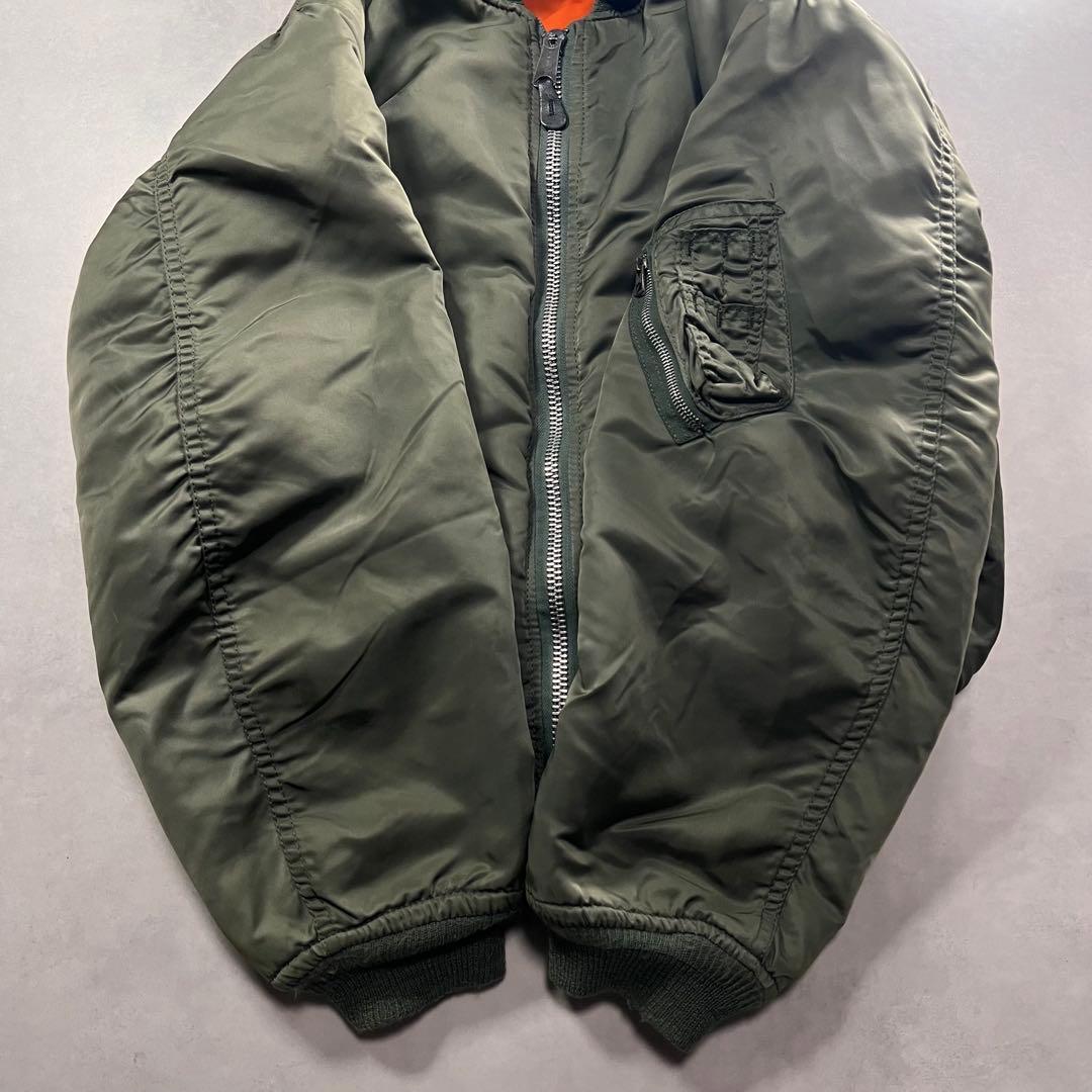 80s アルファインダストリーズ MA-1 usa 白タグ L 90s