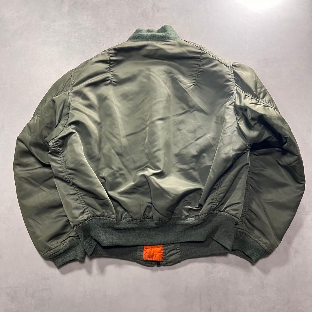 80s アルファインダストリーズ MA-1 usa 白タグ L 90s