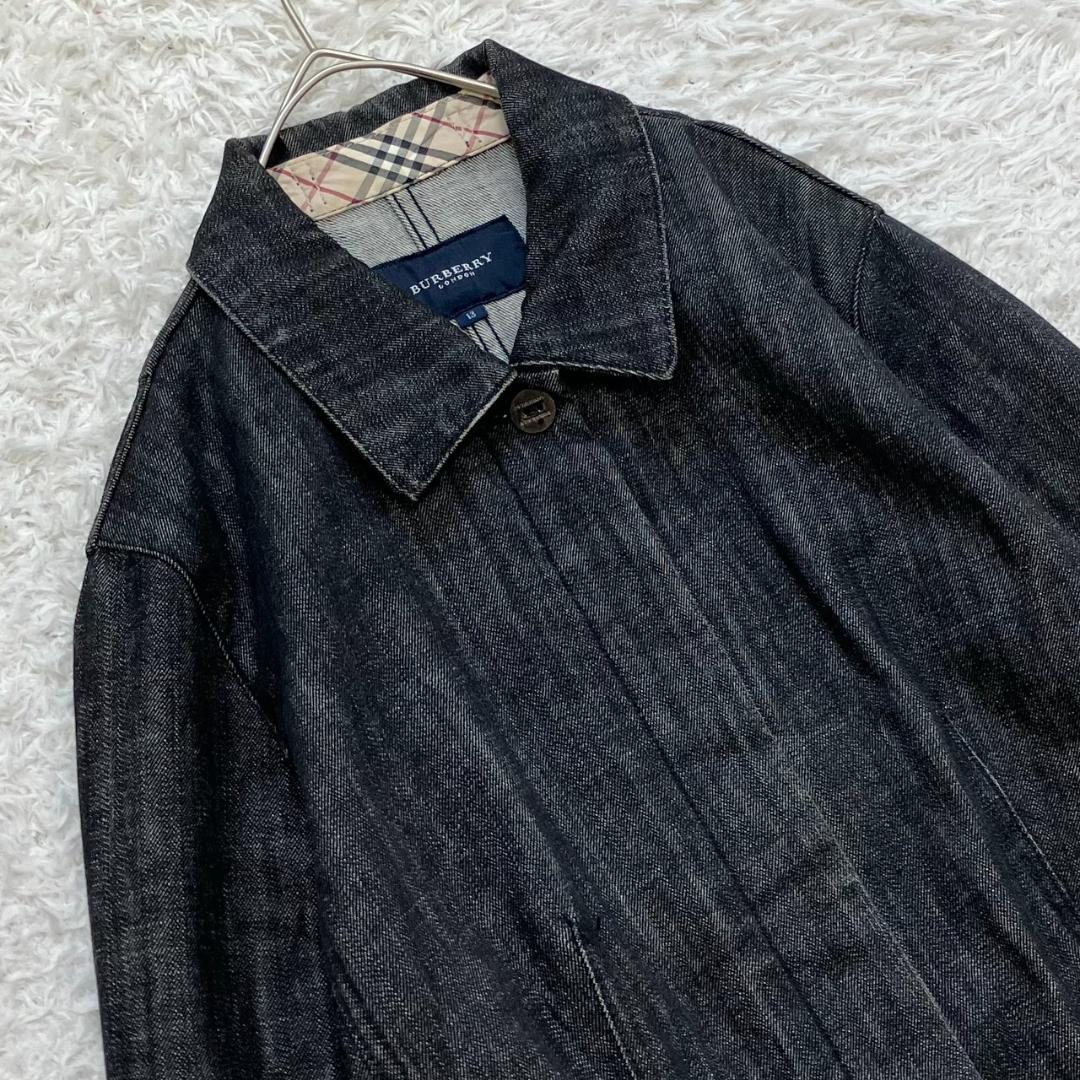 美品✨バーバリーロンドン デニムジャケット ノバチェック 大きいサイズ 13