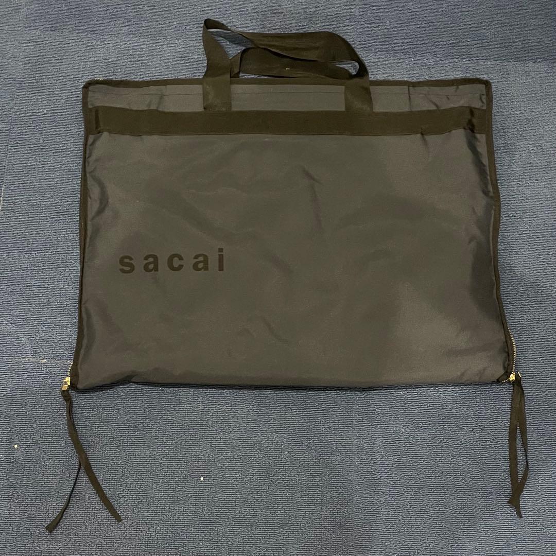 Sacai シアー プリーツ ワンピース ミリタリー ワーク ベージュ