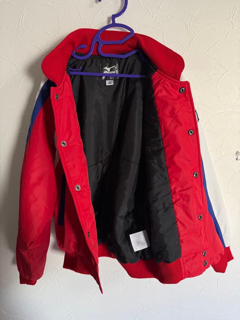 Mizuno ポルテ野球ジャケット JMサイズ 赤