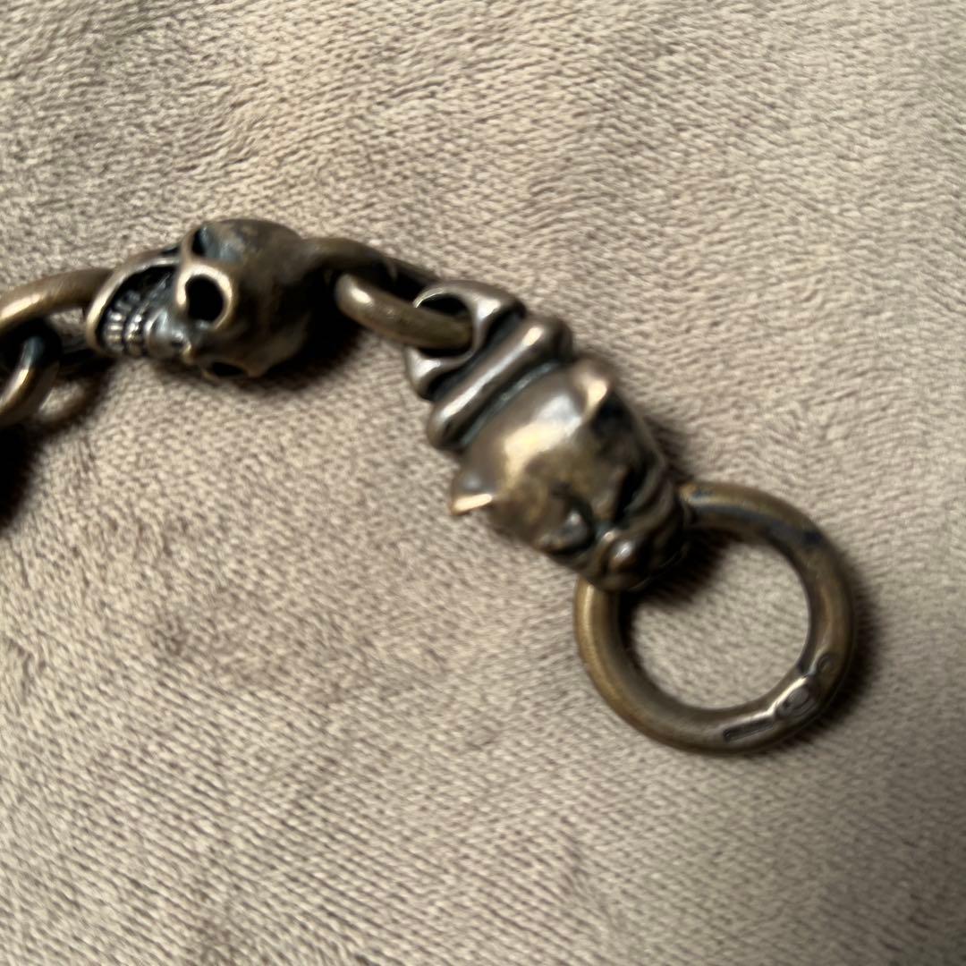 生前初期ガボール スカルオン4ハートキーパースカルヌードルウォレットチェーン