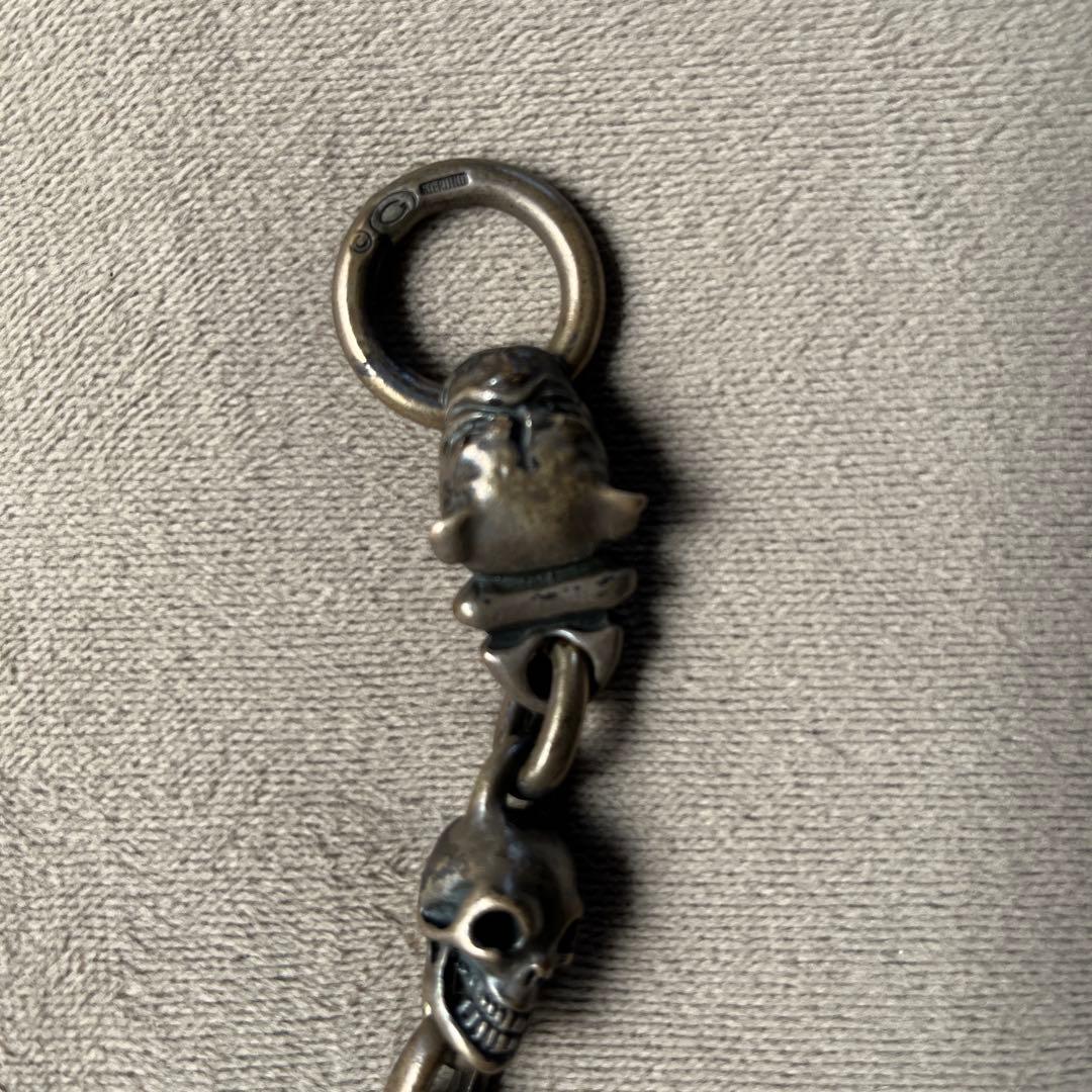 生前初期ガボール スカルオン4ハートキーパースカルヌードルウォレットチェーン