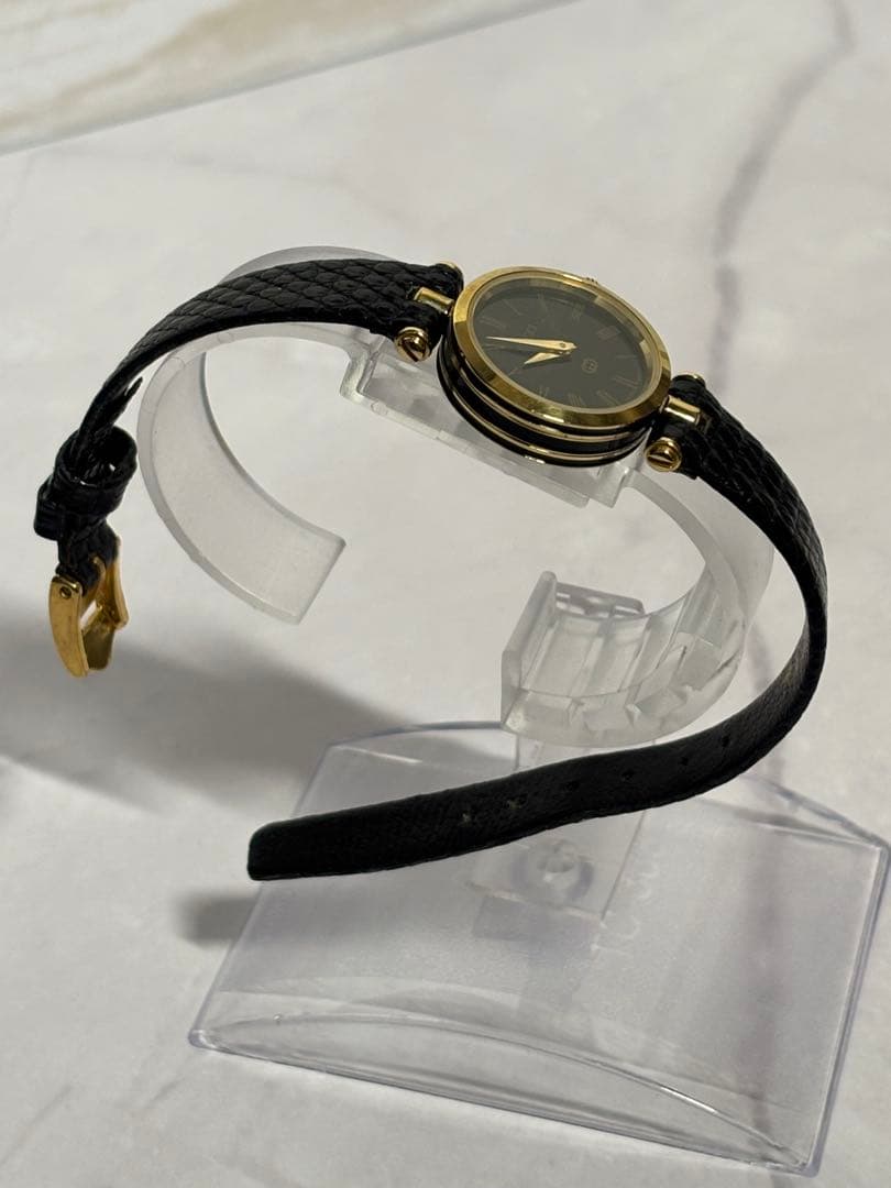 【稼働】GUCCI アナログ腕時計 黒金