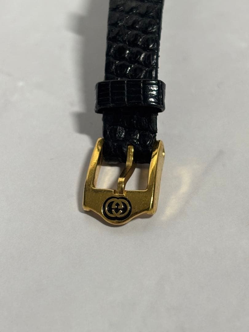 【稼働】GUCCI アナログ腕時計 黒金