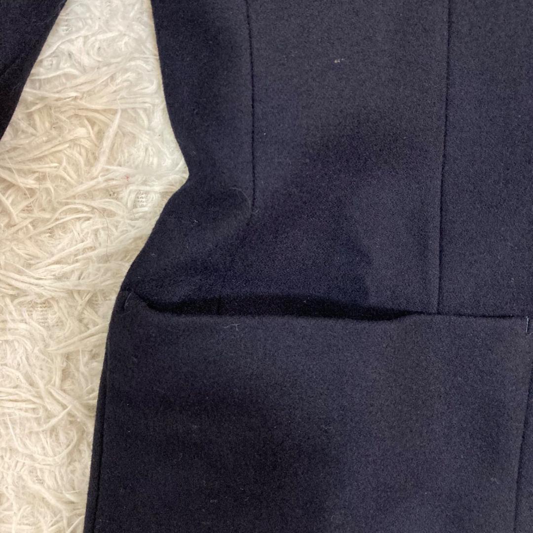 17534✨バーバリー ヴィンテージ 金ボタン エンブレム 紺ブレ ウール 9