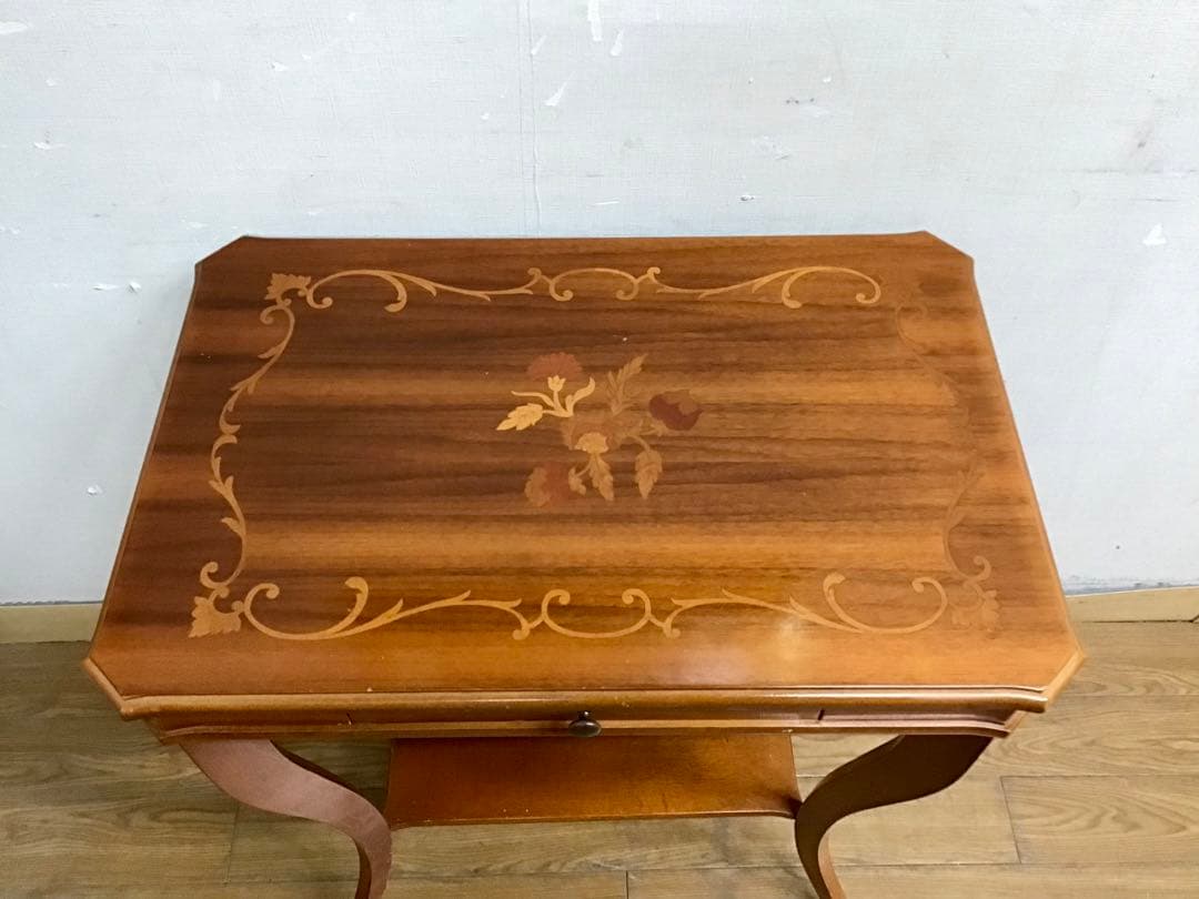 管290☆イタリア製☆象嵌細工☆コンソールテーブル☆サイドテーブル