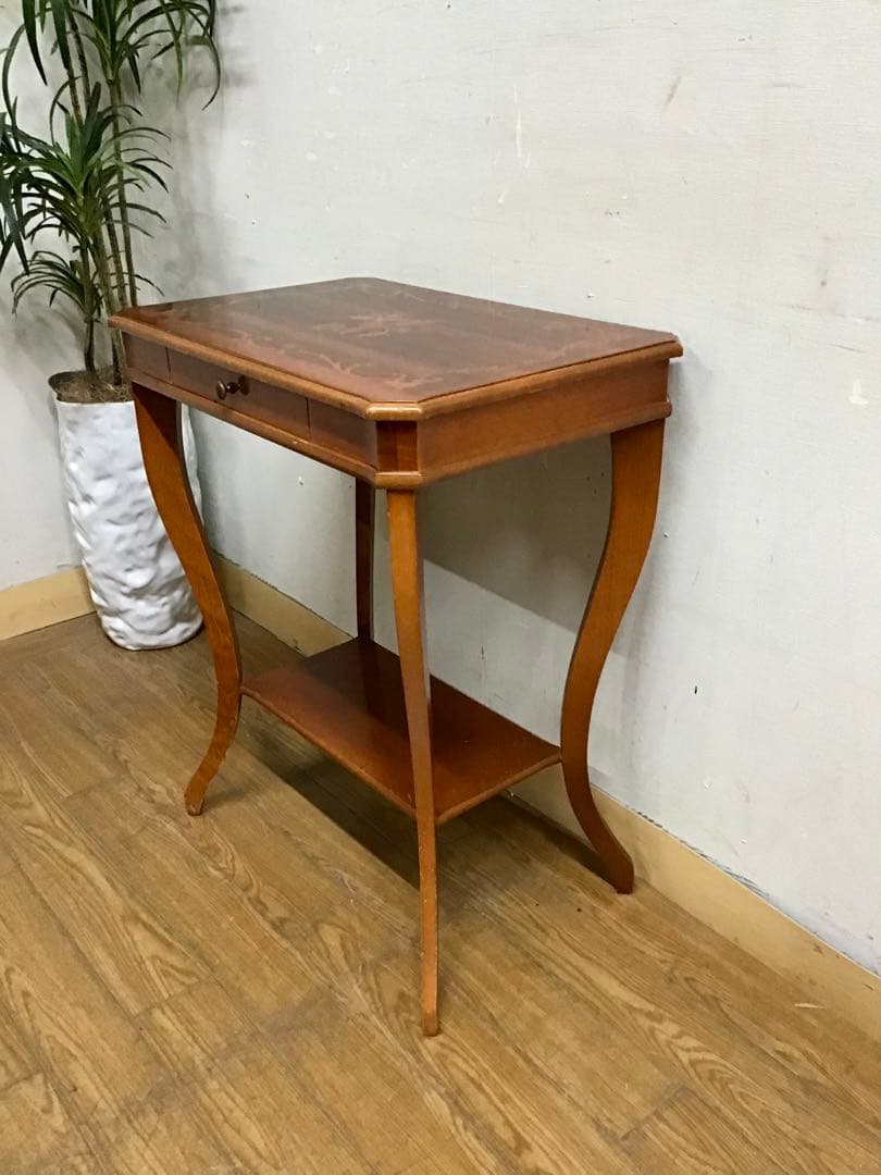 管290☆イタリア製☆象嵌細工☆コンソールテーブル☆サイドテーブル