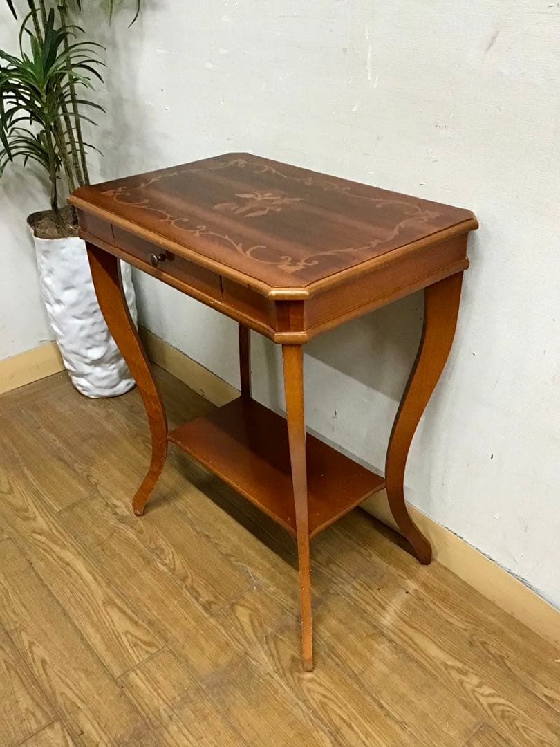 管290☆イタリア製☆象嵌細工☆コンソールテーブル☆サイドテーブル