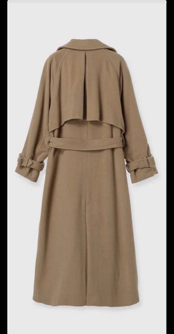 【新品】ánuans ウールトレンチコート　キャメルS