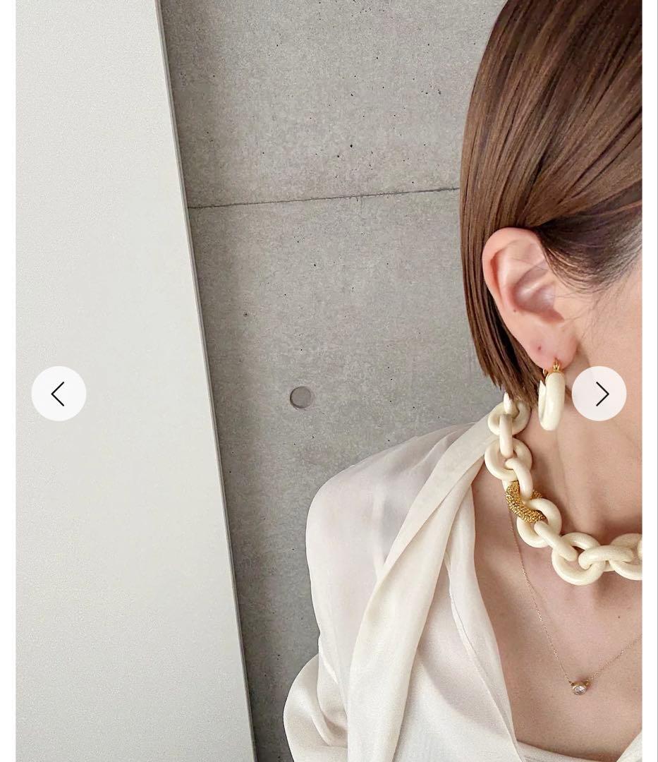 Chieko+ macaron necklace white 試着のみ