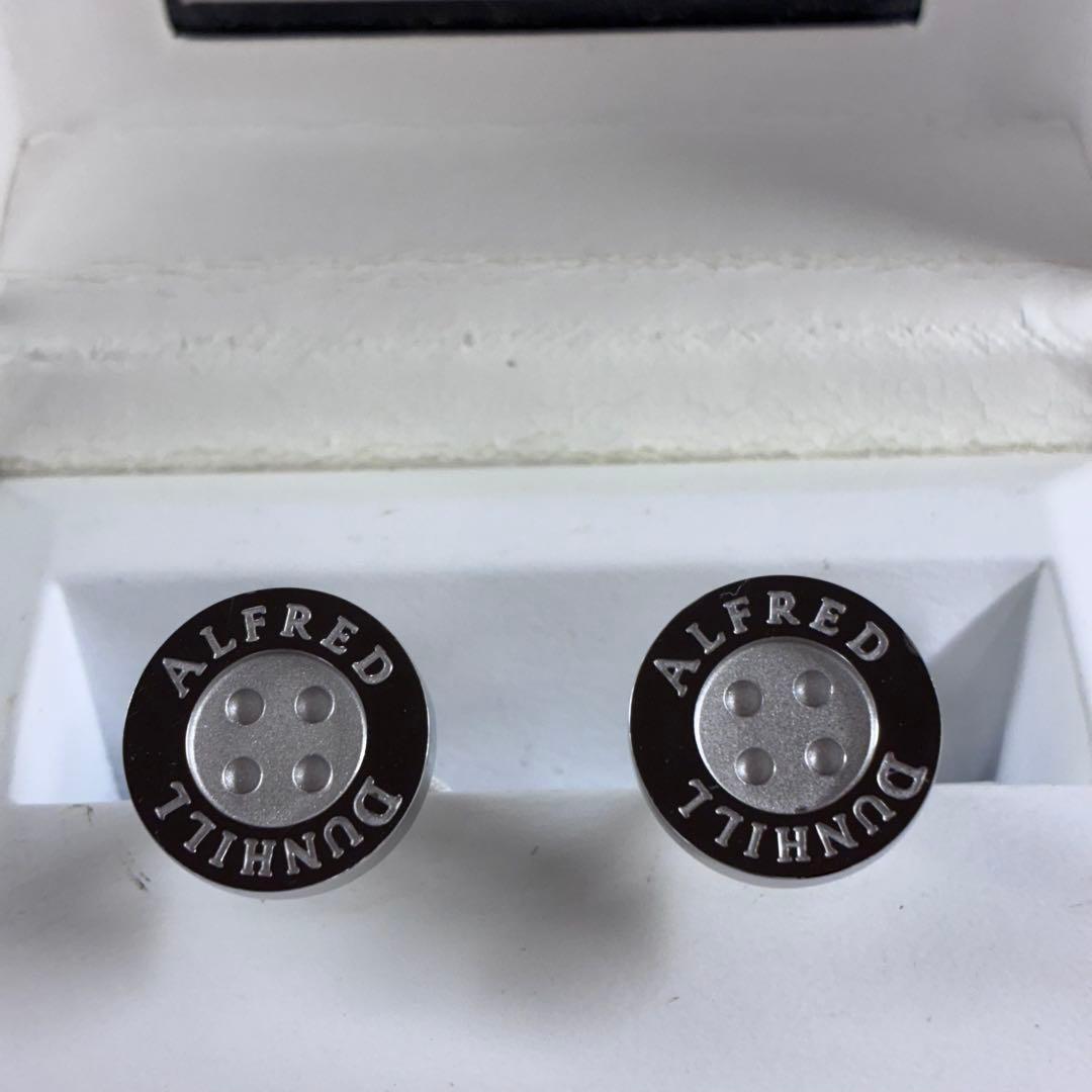 ダンヒル　ボタン型　カフス　カフリンクス