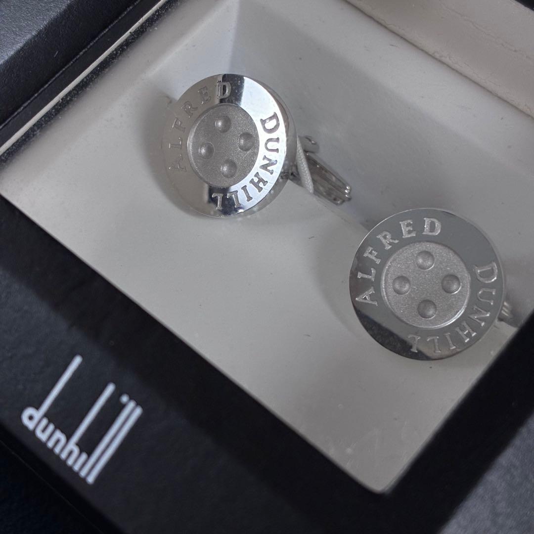 ダンヒル　ボタン型　カフス　カフリンクス