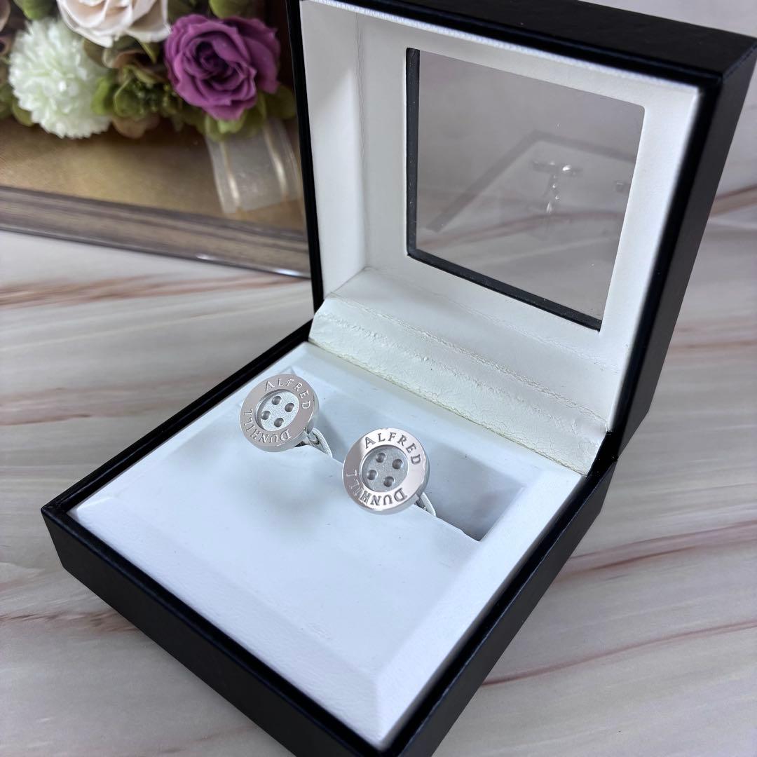 ダンヒル　ボタン型　カフス　カフリンクス