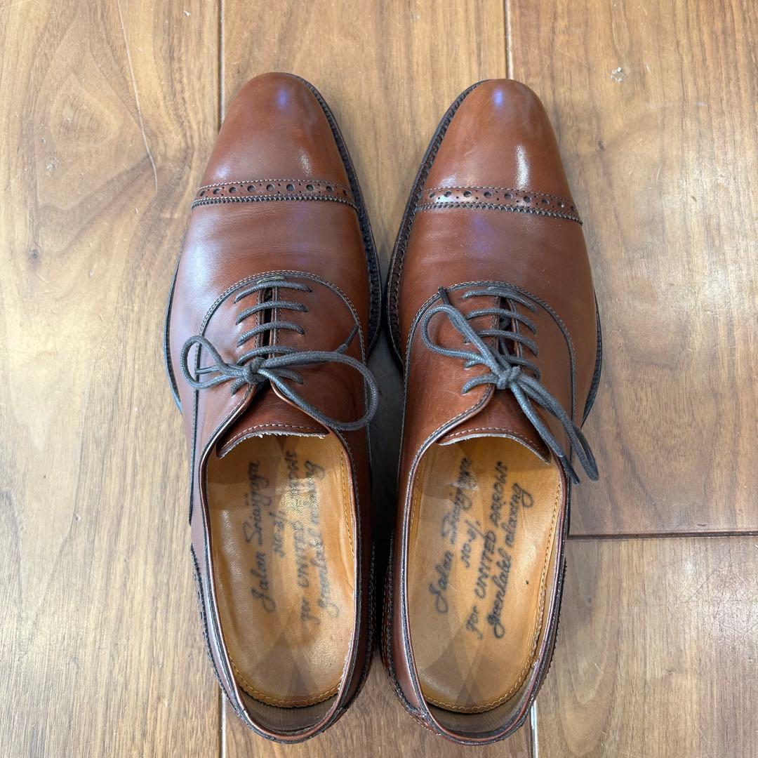 ジャランスリワヤ グリーンレーベル サイズ41 26.5cm ブラウンレザー