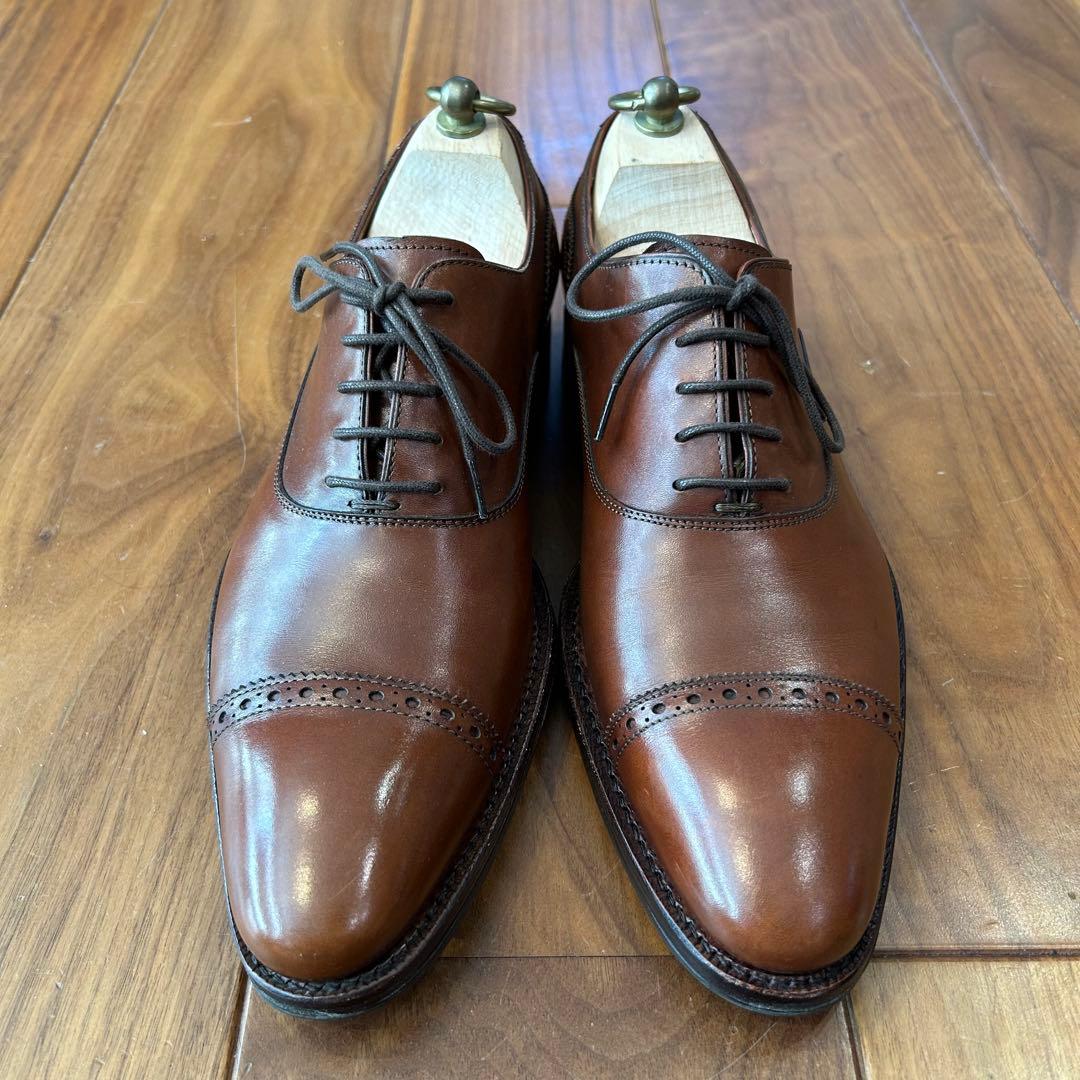 ジャランスリワヤ グリーンレーベル サイズ41 26.5cm ブラウンレザー