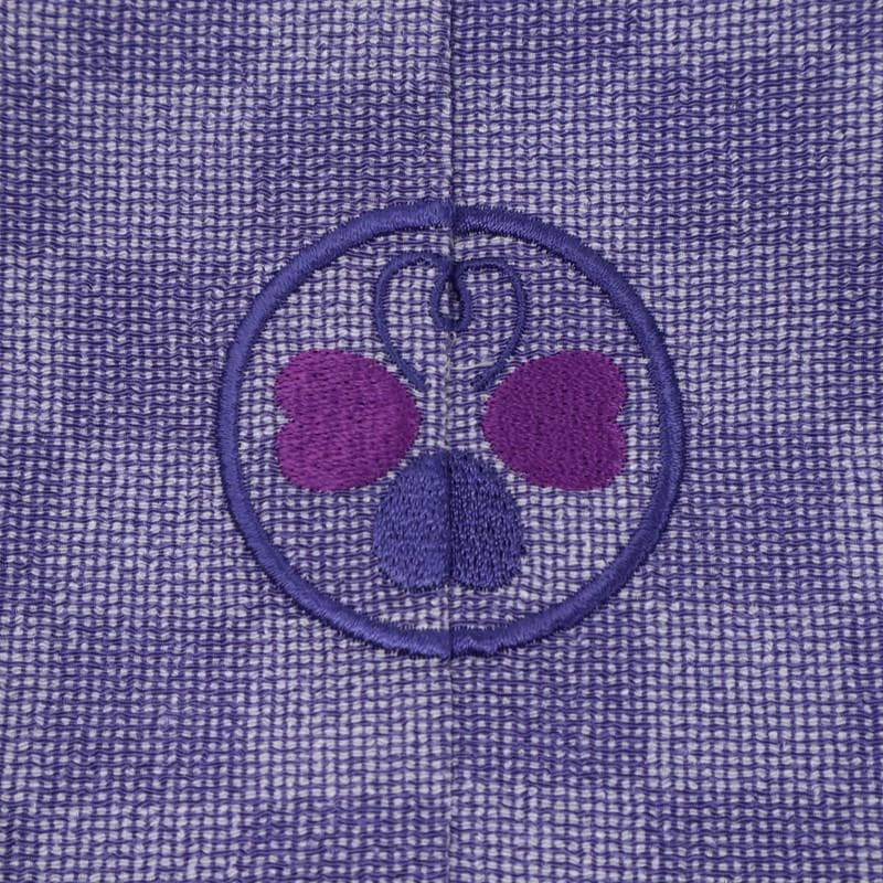 七五三3点セット　5歳男の子　羽織＋着物＋襦袢　紫　ジャパンスタイル　9RP12