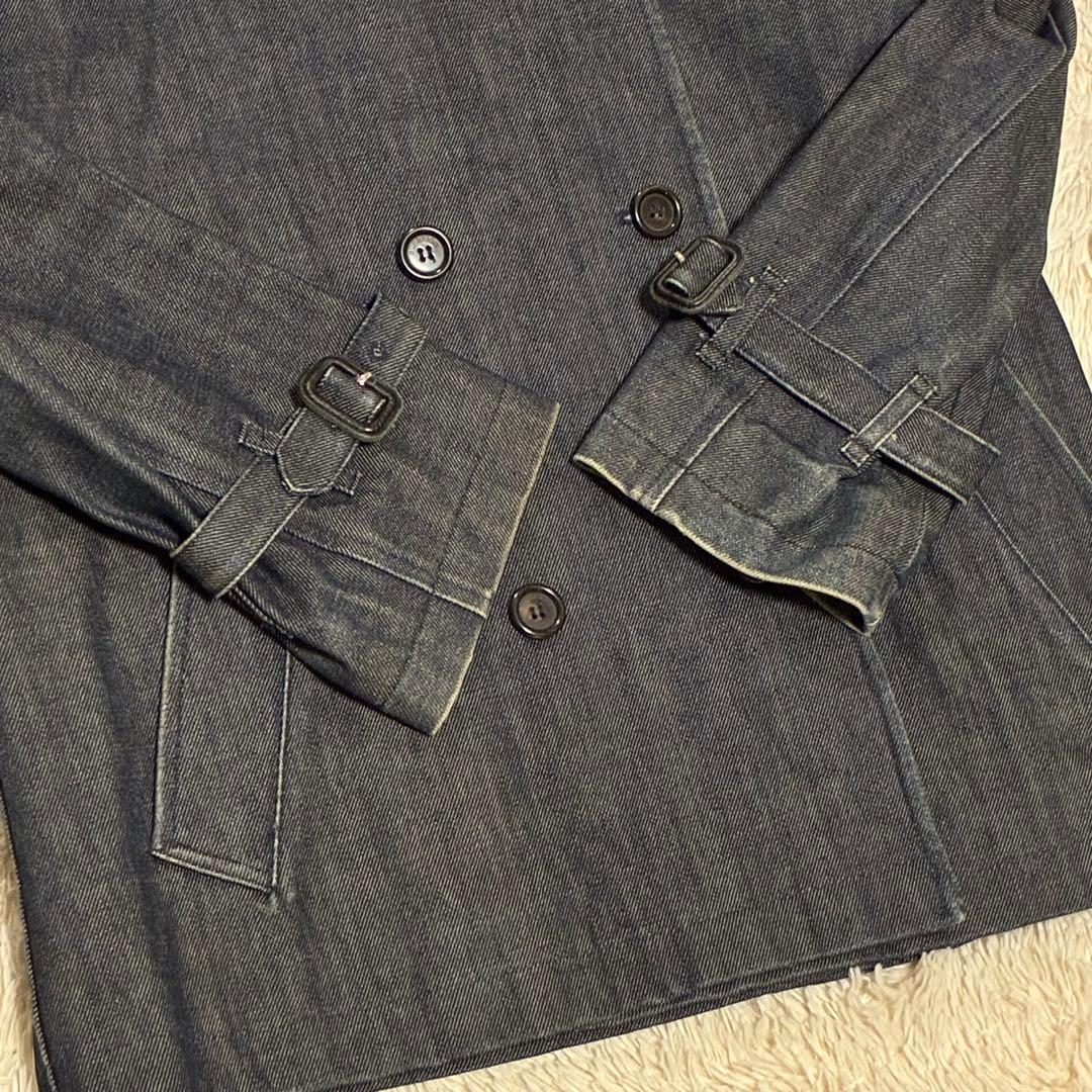 BURBERRY バーバリー デニム コート ノバチェック Aライン