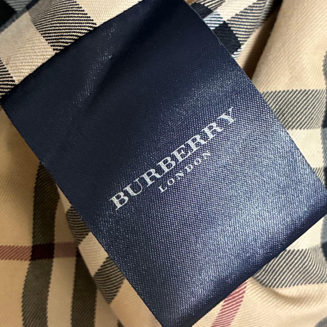 BURBERRY バーバリー デニム コート ノバチェック Aライン