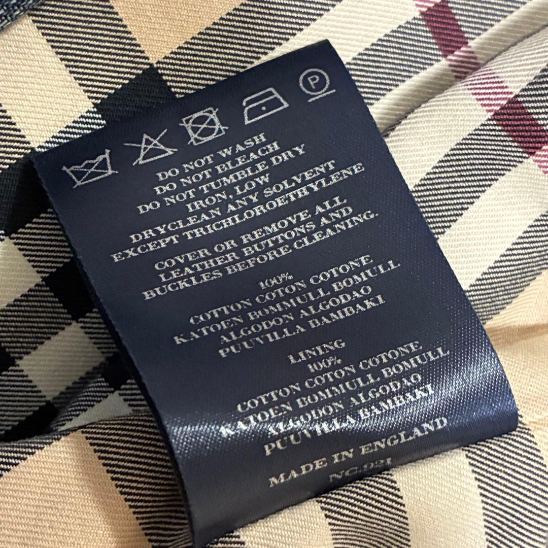 BURBERRY バーバリー デニム コート ノバチェック Aライン