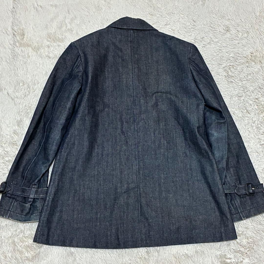 BURBERRY バーバリー デニム コート ノバチェック Aライン