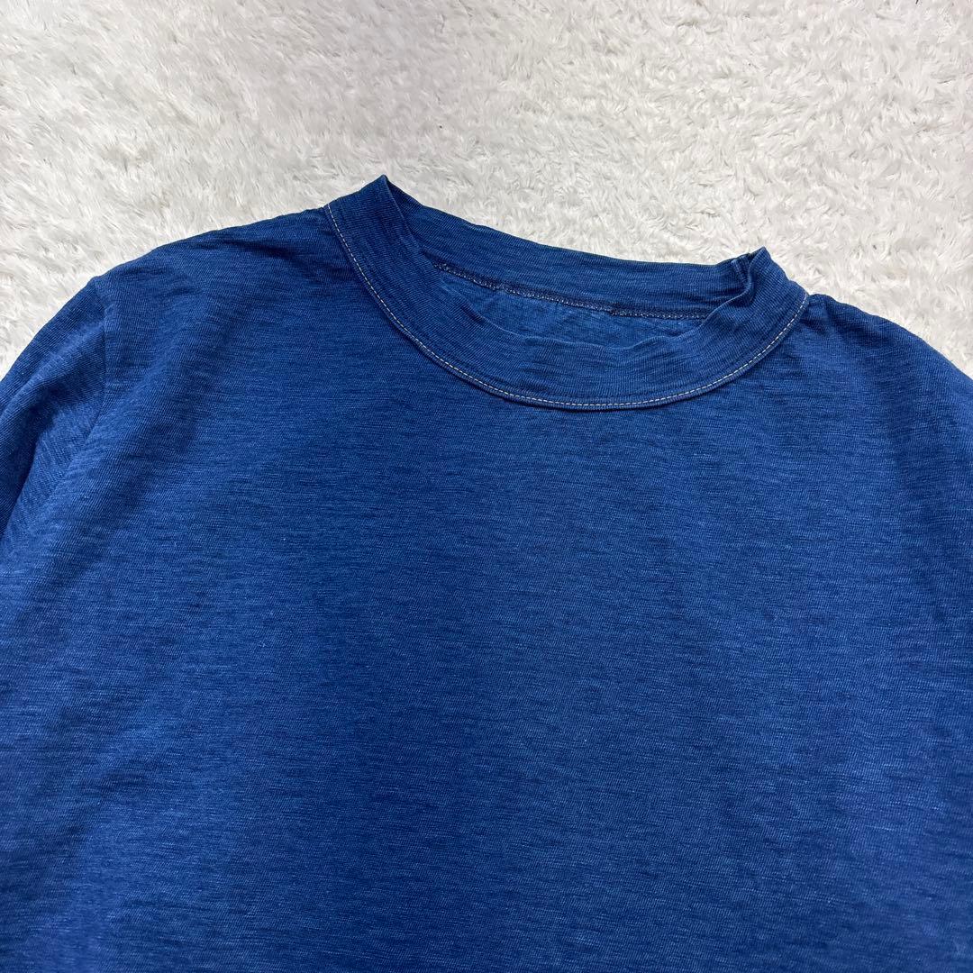 45R 天竺の908星Tシャツ　インディゴ　長袖　サイズ3