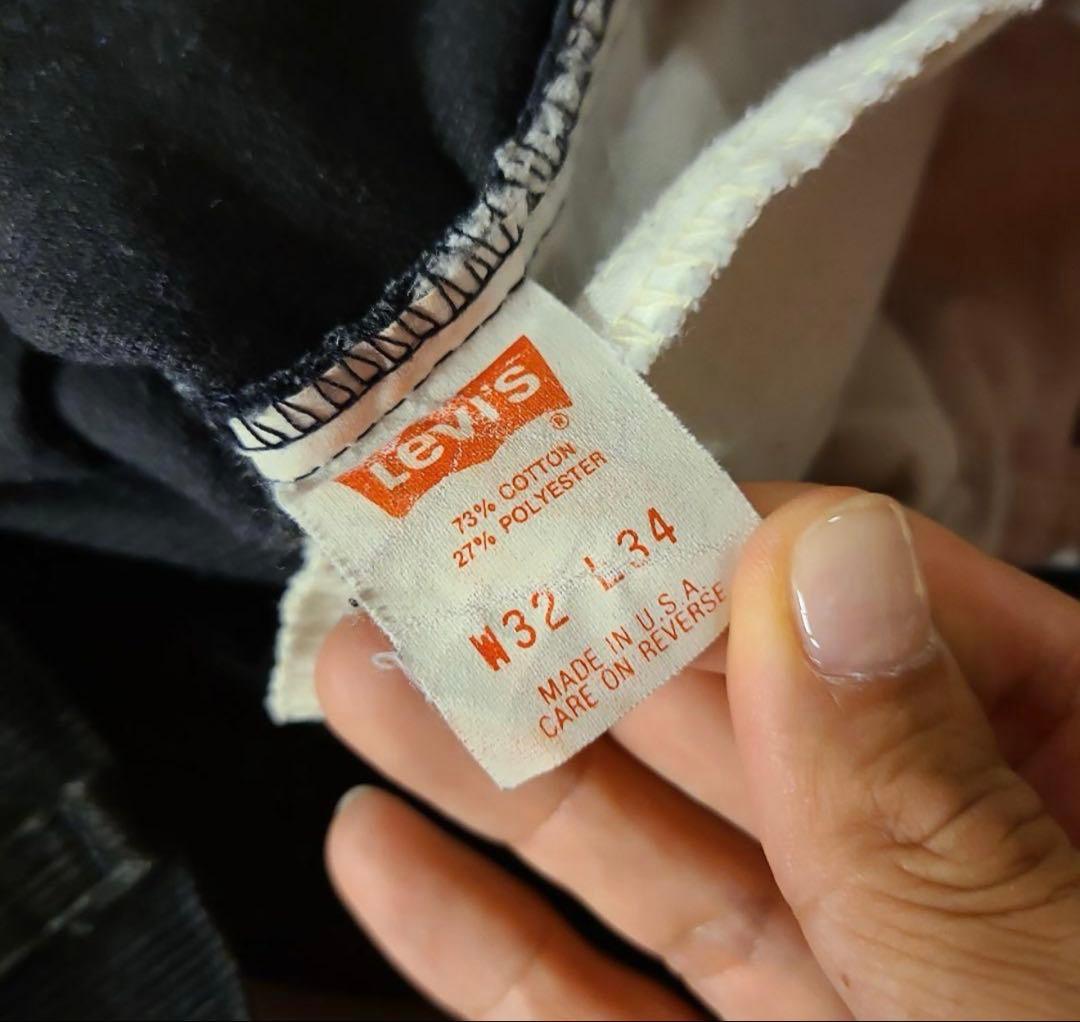 1989年製USA製 リーバイス 519-1558 ブラック コーデュロイパンツ