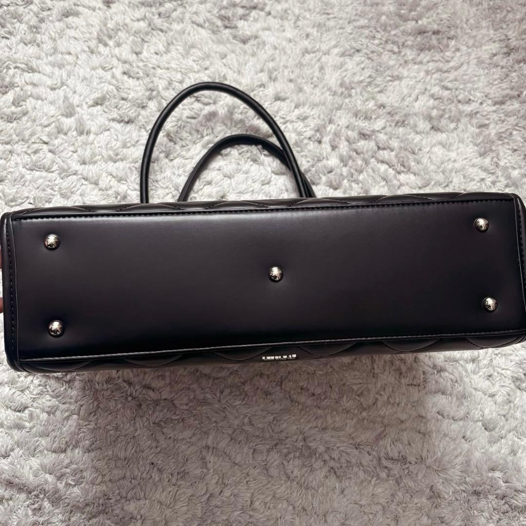 piumキルティングトートバッグ 黒