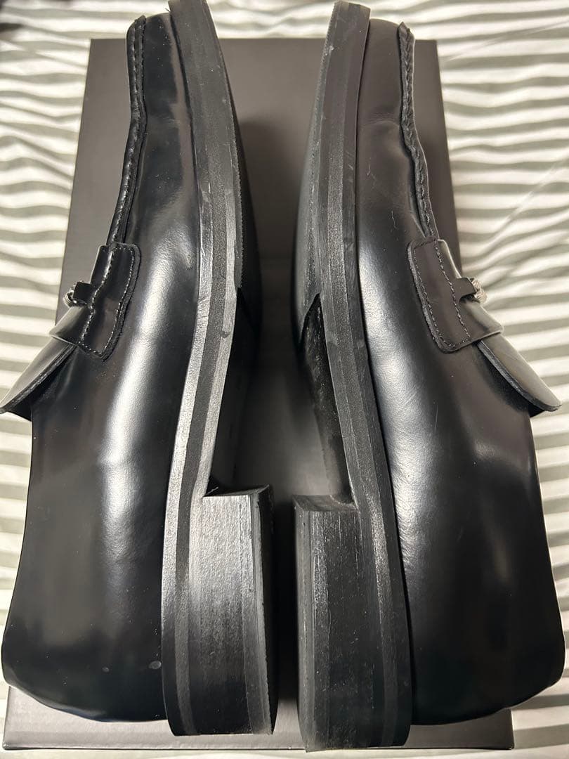 靴 Martine Rose SQUARE TOE LOAFER BLACK