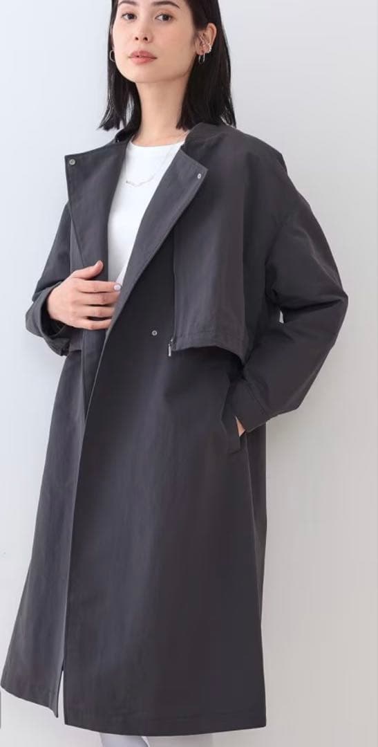 インディヴィ 【撥水／UVケア／2WAY】ショート＆ロング ブルゾンコート