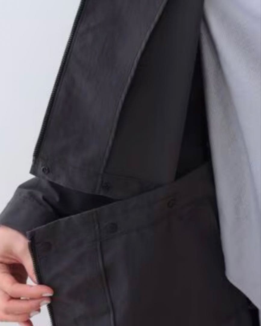 インディヴィ 【撥水／UVケア／2WAY】ショート＆ロング ブルゾンコート