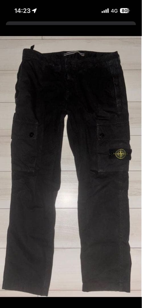 STONE  ブラックカーゴパンツ