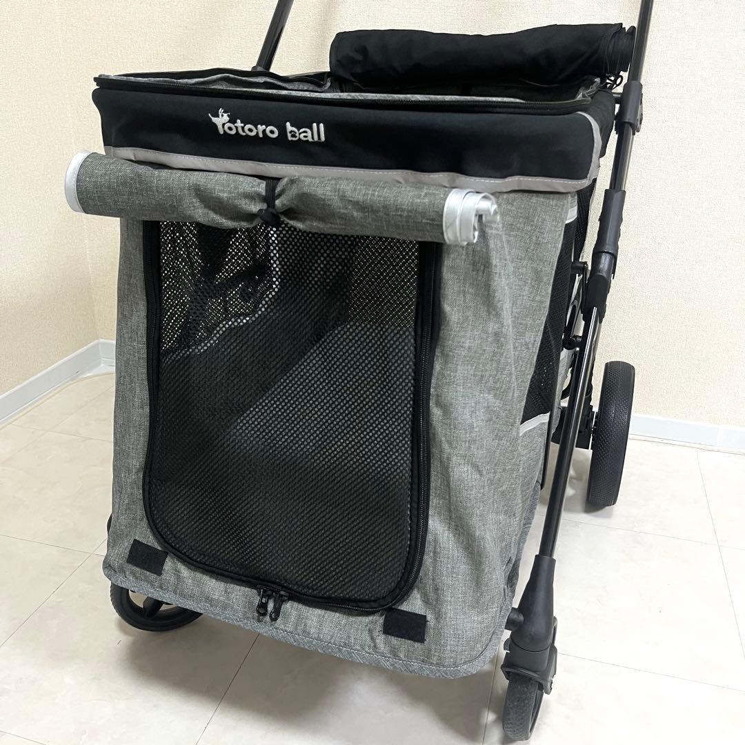 新品 ⭐️ Totoro ball ペットカート 小型犬 中型犬 深型 グレー
