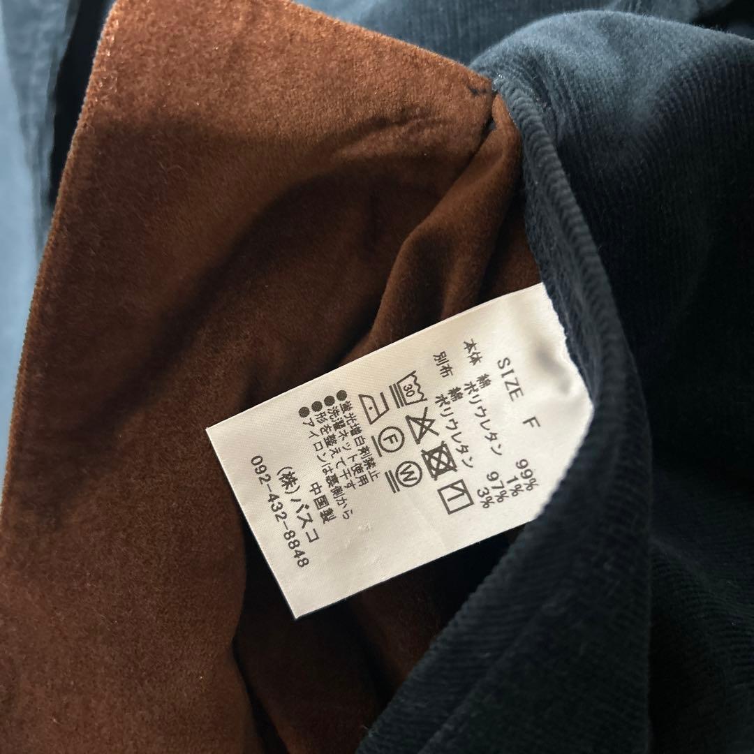 バスコ basco クラリス　細コーデュロイ素材のオーバーサイズジャケット