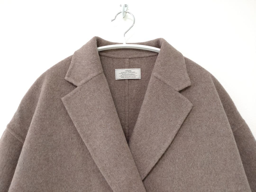 美品！レリュームのウールナイロンリバーオーバーサイズジャケットコート