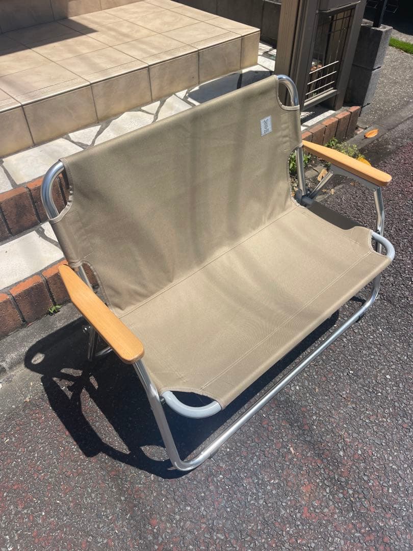 DoDグッドラックソファ CS2-500-TN 2人掛け折りたたみチェア