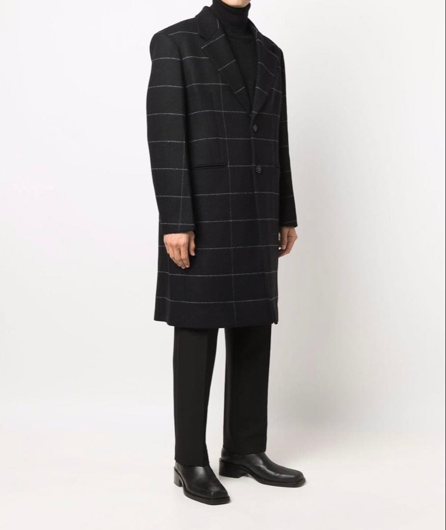 【オフホワイト】極美品✨2021aw コレクション シングルブレスト コート