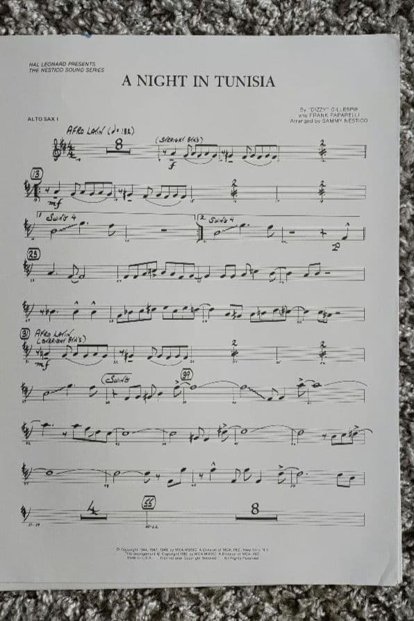 アート・デザイン・音楽 A Night in Tunisia -Nestico Sound Series